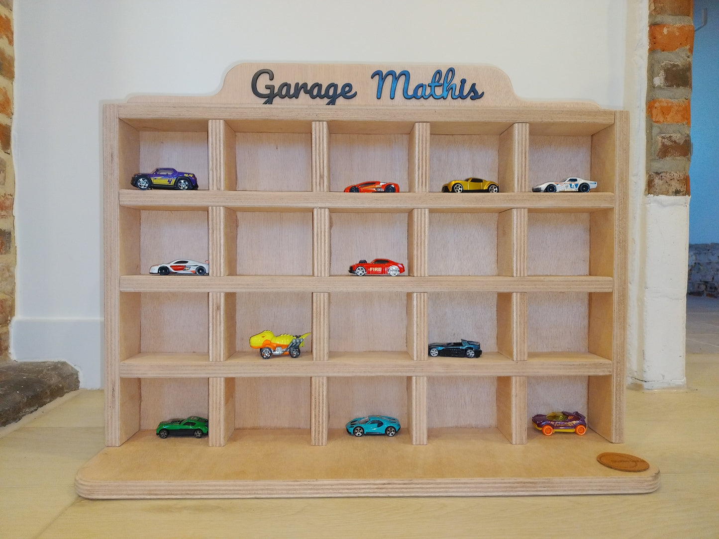 Houten gepersonaliseerde garage - auto opberger