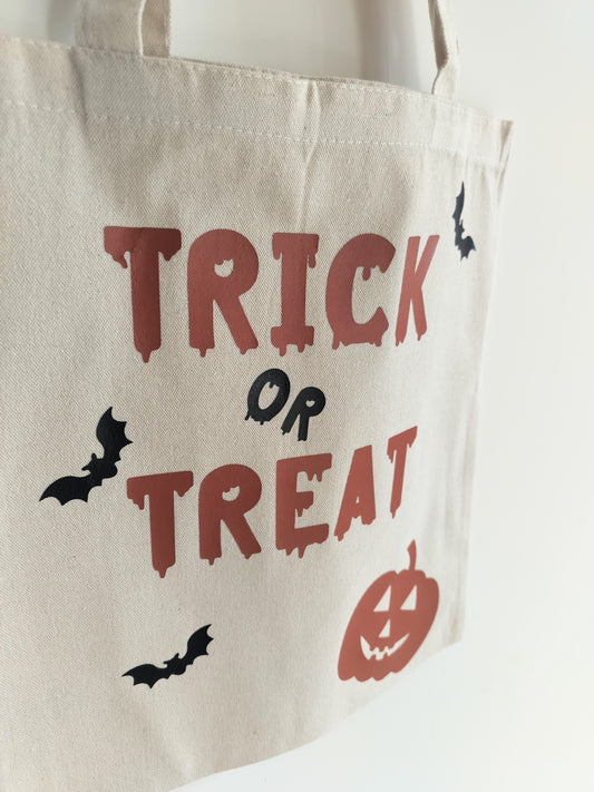 totebag halloween trick or treat