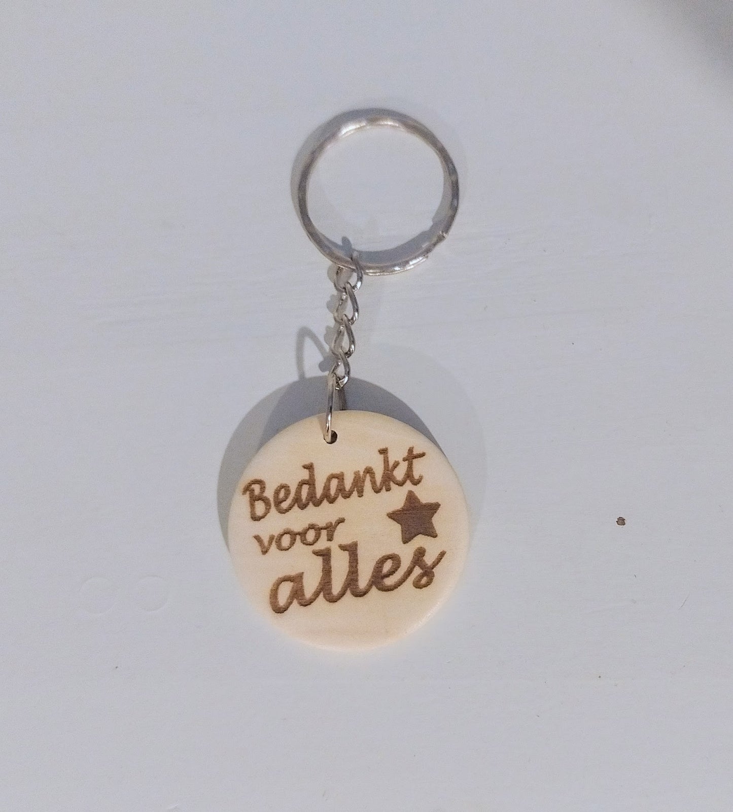 ronde sleutelhanger - gepersonaliseerd