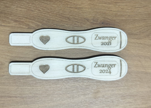 Houten zwangerschapstest