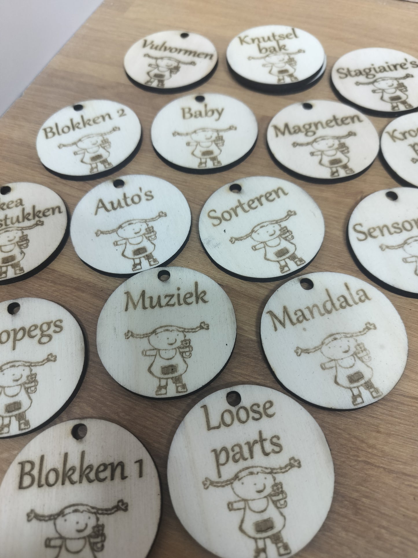 Speelgoedlabels - organisatie
