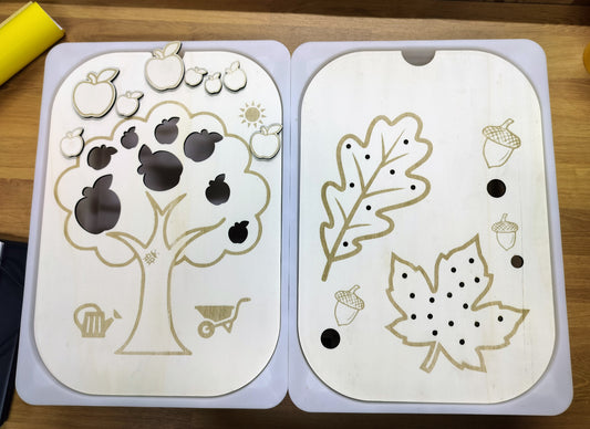 Trofast insert herfst appelboom