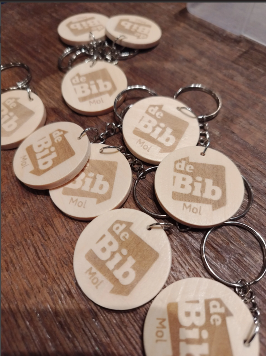 ronde sleutelhanger - gepersonaliseerd