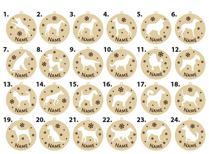 kersthanger hond verschillende rassen