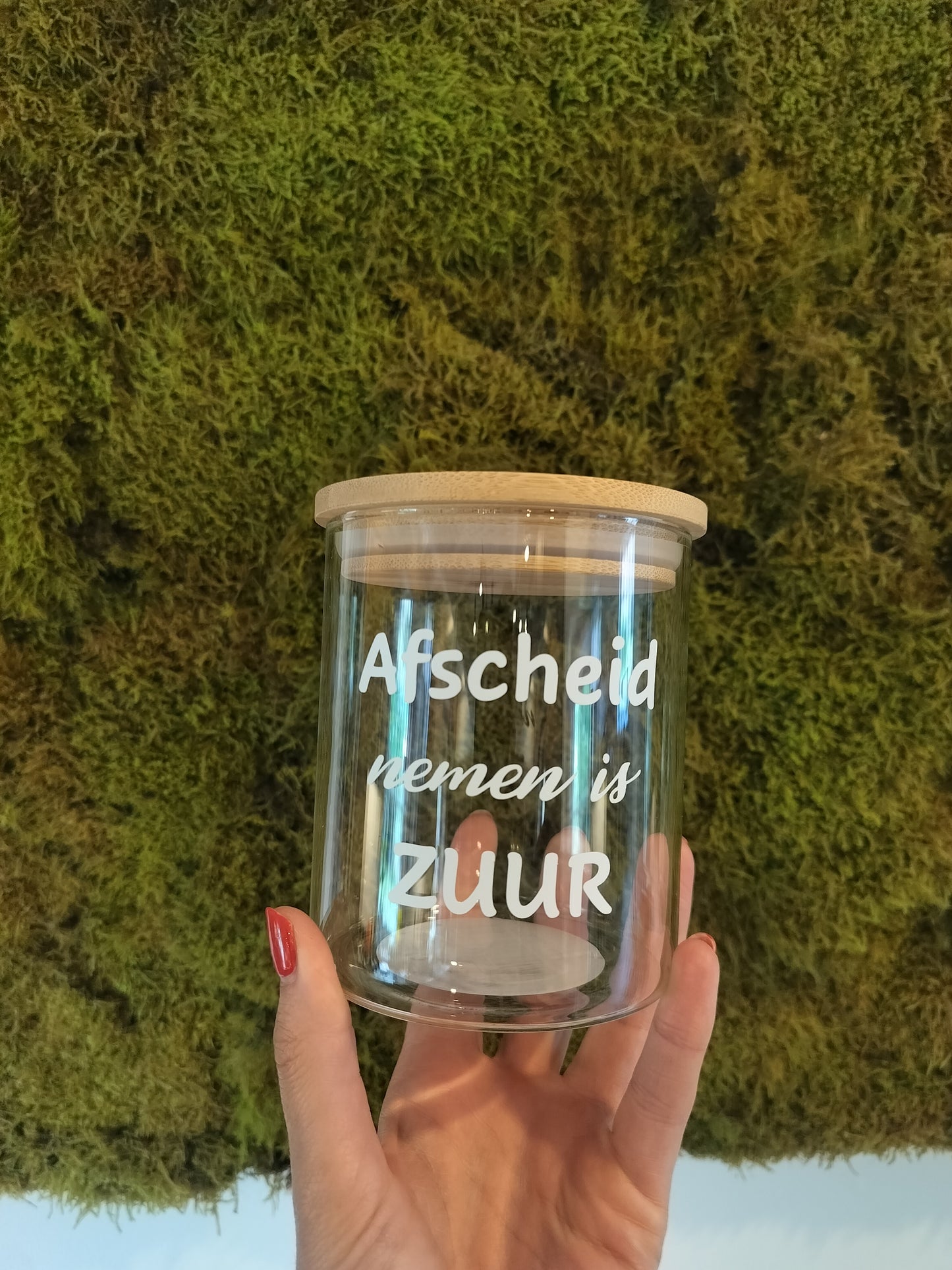 Bokaal afscheid nemen is zuur