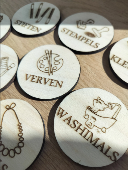 Speelgoedlabels - organisatie