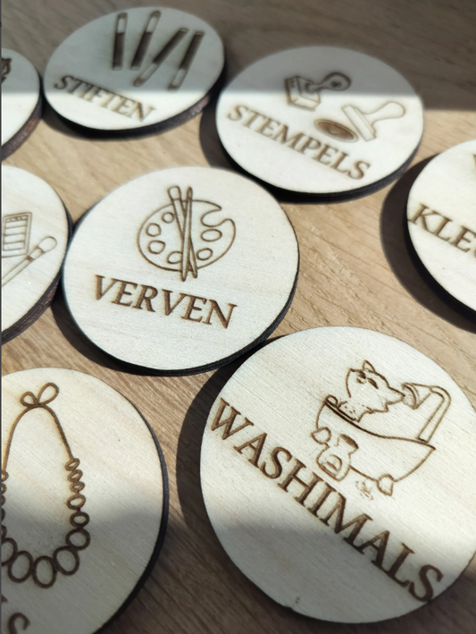 Speelgoedlabels - organisatie