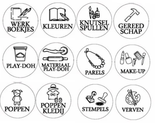 Speelgoedlabels - organisatie