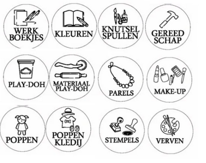 Speelgoedlabels - organisatie