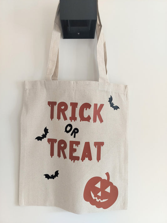 totebag halloween trick or treat